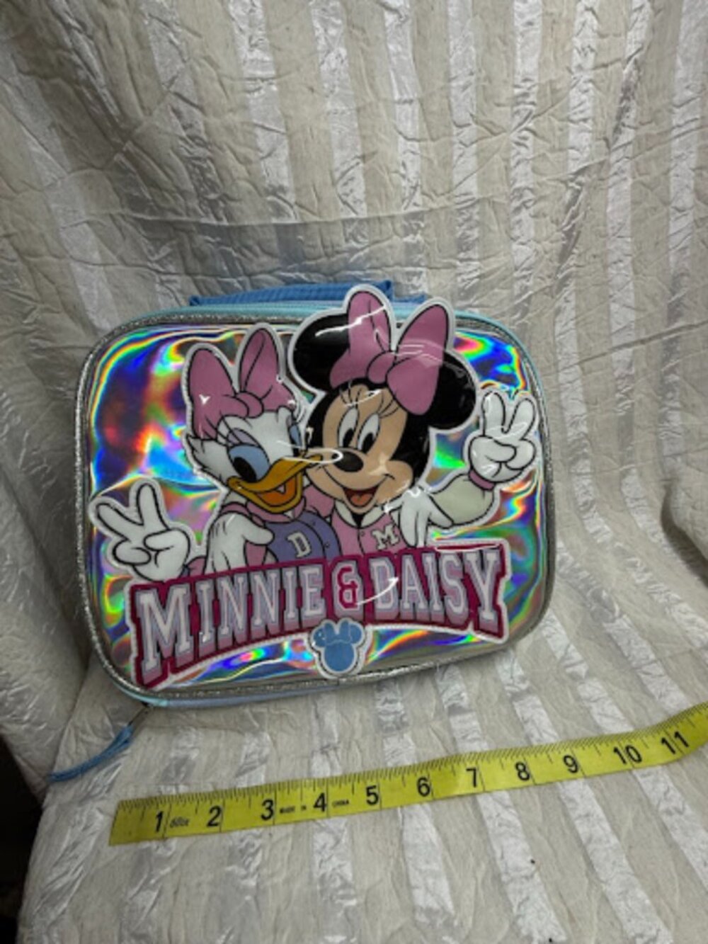 Disney Minnie Mouse & Daisy Duck Holographic Lunch Box Bag Light Blue